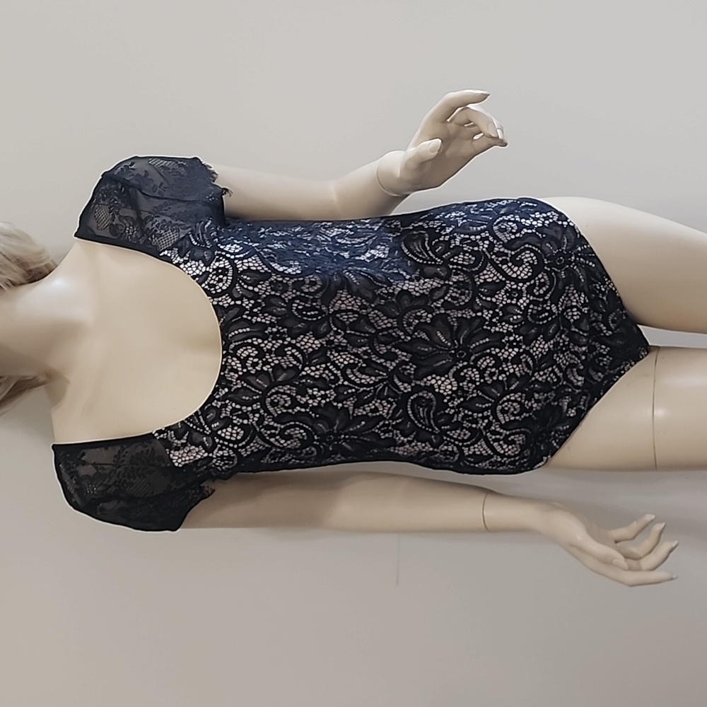 Express Black Lace Bodysuit